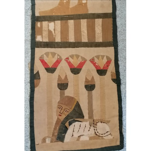 413 - long Egyptian cloth hanging 10' long x 12