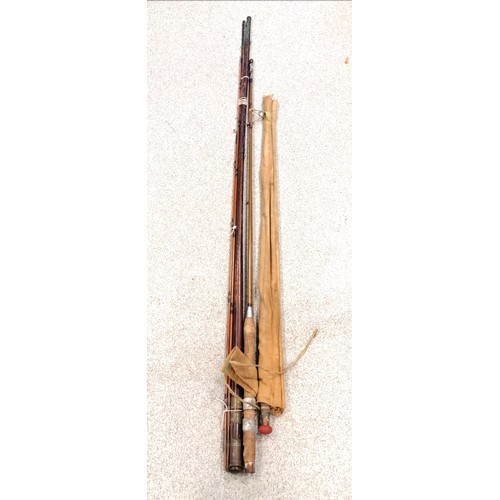 489 - Gow and Sons fishing rod t/w Apollo tubular steel rod (The Ross) & J Forrest fishing rod