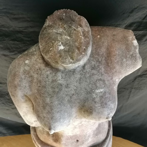 514 - Weathered marble female torso - 37