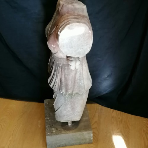 515 - large weathered female marble torso - 31