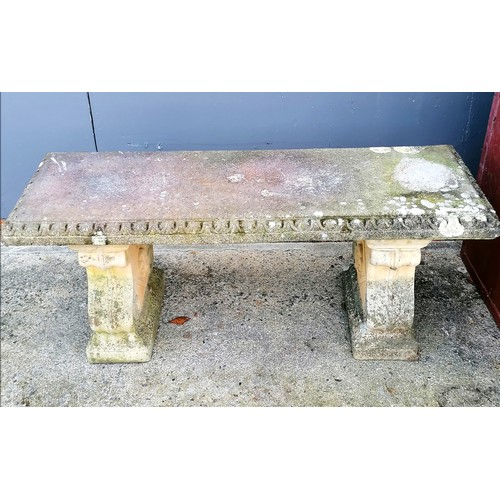 650 - weathered garden bench, 45