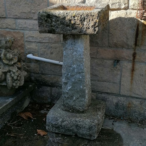 656 - 3 part stone bird bath 28