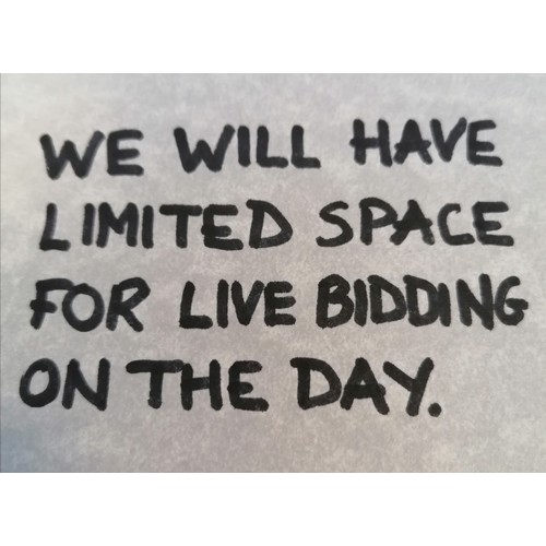 0 - Viewing on Friday 23rd October between 10am & 5pm.
For bidding in the room on the day please ring Gi... 