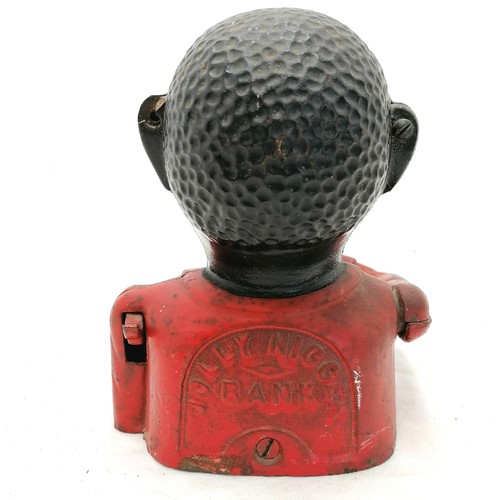 Antique 'Jolly nigger bank' money box