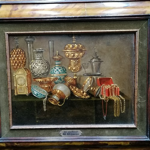 29 - 3 x oil paintings backed with copper after Jan van Kessel (the elder) 1626-79 Antwerpen - studies of... 