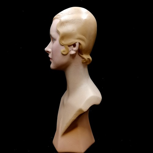 4 - Original Art Deco shop mannequin bust of a woman - height 22