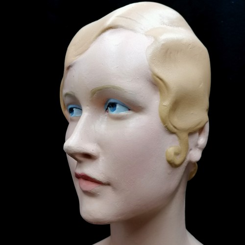 4 - Original Art Deco shop mannequin bust of a woman - height 22