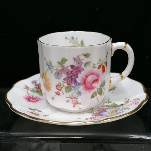 43 - Quantity of Royal Crown Derby Posies pattern matched tea and coffee ware. In good condition apart fr... 