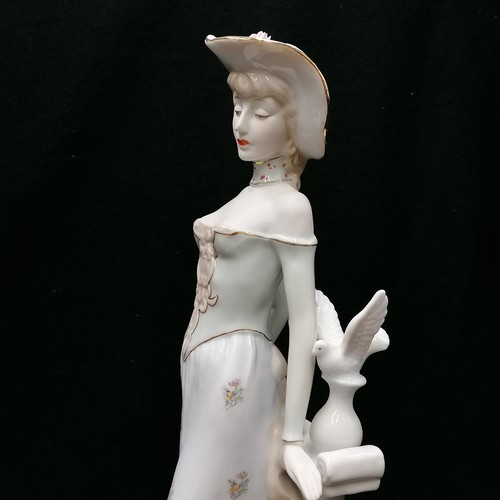 74 - Large ceramic figure of a lady 17