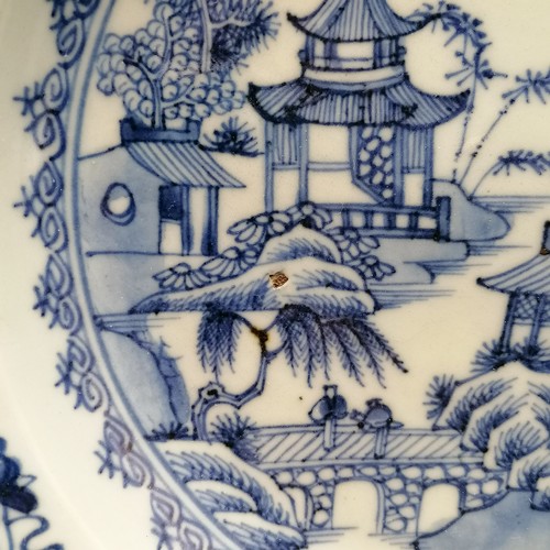 80 - Oriental blue and white bowl 9