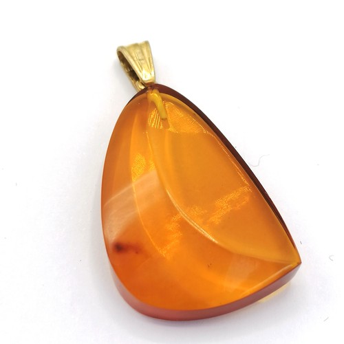 241 - Russian 9RK amber brooch (2¼