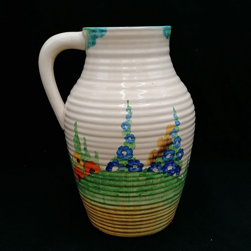 410 - Clarice Cliff Fragrance large jug c.1936 (Wilkinson) - height 11½