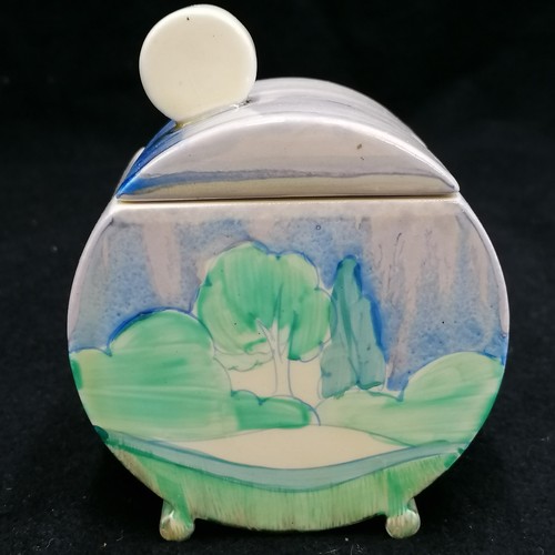 418 - Clarice Cliff Forest Glen jam pot c.1936 - height 4