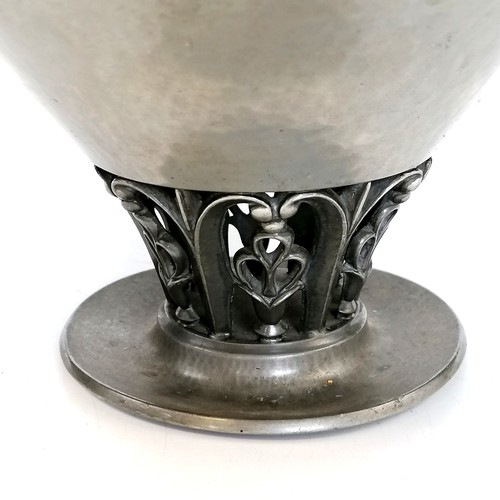 421 - Danish pewter stylised fruit dish #1310 by Just Andersen - 11¼