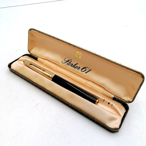 451 - Parker 61 in original box - has a dent to the lid t/w JIF Waterman pen (missing interior) in origina... 