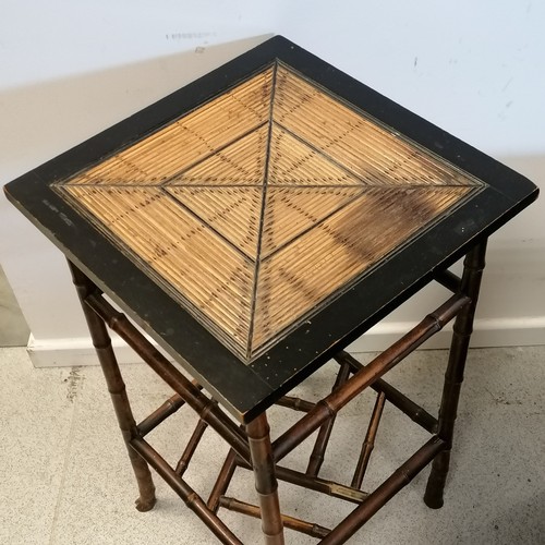 601 - Bamboo side table (a/f) - 28½