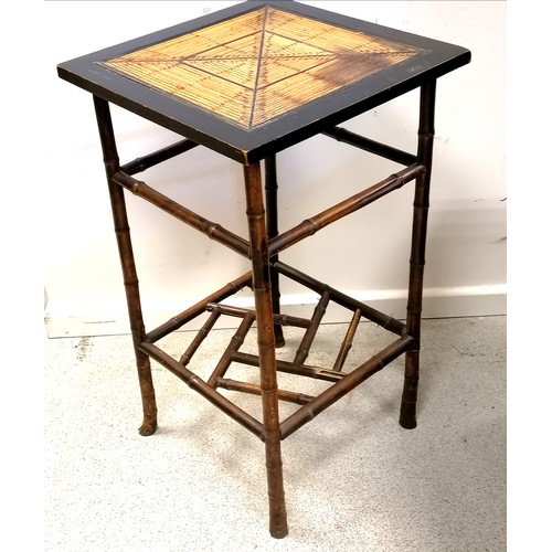 601 - Bamboo side table (a/f) - 28½