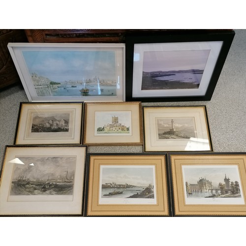 662 - 8 framed prints