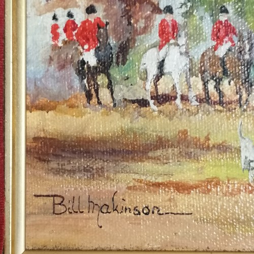 666 - Oil painting of a hunt scene by Bill Makinson - 20