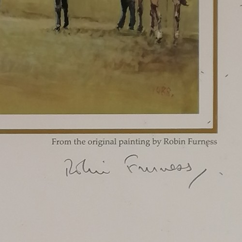 670 - Ltd ed print signed #35/250 of The Warwickshire Hunt by Robin Furness - 20