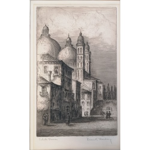 685 - 2 engravings of Venice by Frank Harding - 15¾