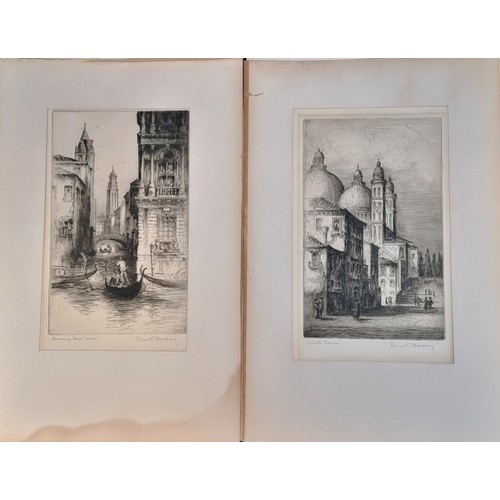 685 - 2 engravings of Venice by Frank Harding - 15¾