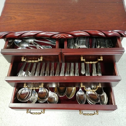 716 - canteen cabinet of cutlery 8 place setting