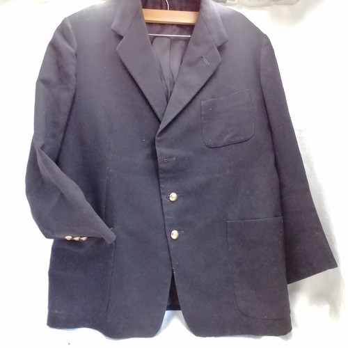 551 - Naval officers dress navy wool jacket - moth damage at bottom