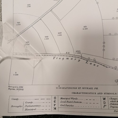 702 - South Petherton map - reproduction of 1887 map (1:2500) ~ 28