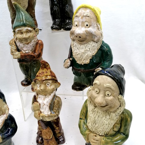 1 - Quantity of vintage pottery gnomes - tallest 30cm high