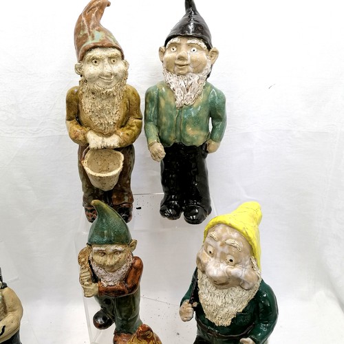 1 - Quantity of vintage pottery gnomes - tallest 30cm high