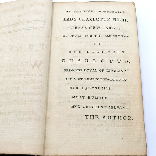 464 - 1781 book - Fables Of Flowers For The Female Sex With Zephyrus And Flora, A Vision ~ both covers are... 