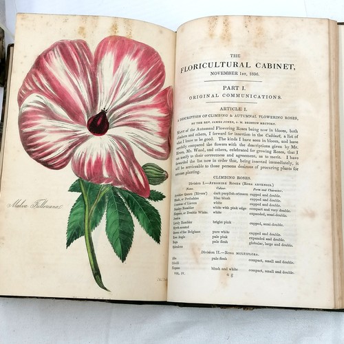 468 - Qty of botannical books :- 1829 Encyclopaedia of plants, 1857 a history of the vegetable kingdom, 18... 