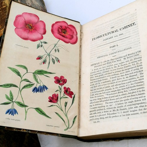 468 - Qty of botannical books :- 1829 Encyclopaedia of plants, 1857 a history of the vegetable kingdom, 18... 