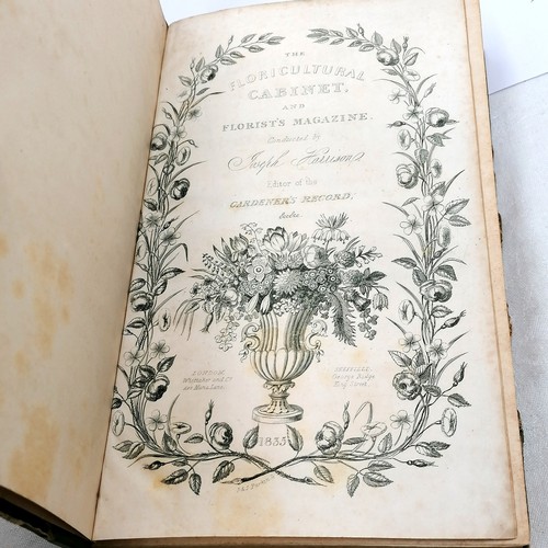 468 - Qty of botannical books :- 1829 Encyclopaedia of plants, 1857 a history of the vegetable kingdom, 18... 