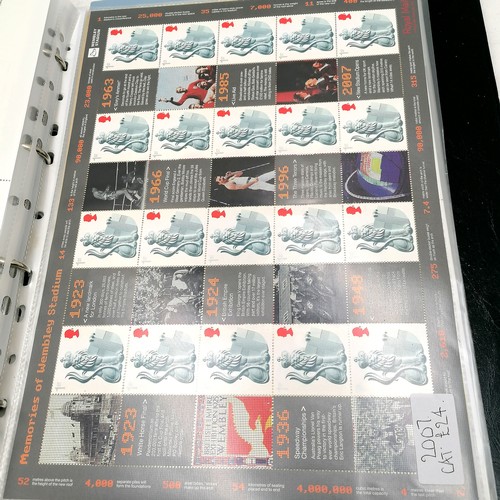 517 - 13 x GB Smilers sheets c.2000-2009. All UM/M (MNH) condition. Face value £148.30