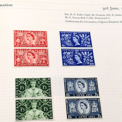 518 - 4 stamp collectors albums, mixture of mint and used condition from Victoria - Elizabeth II inc M/M K... 