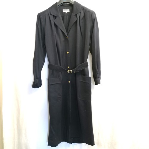 47 - Burberry navy 1970.s 100% wool coat dress size 14, in unworn condition t/w Windsmoor light weight na... 