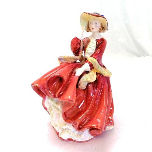 90 - Royal Doulton Sandra, Top o' the hill, Grace t/w Beswick robin & stonechat, all in good condition, t... 