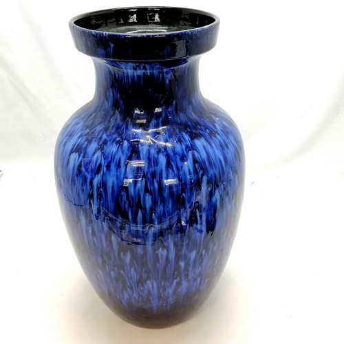 18 - Large West German pottery blue vase #241-47 ~ 47cm high & in good condition