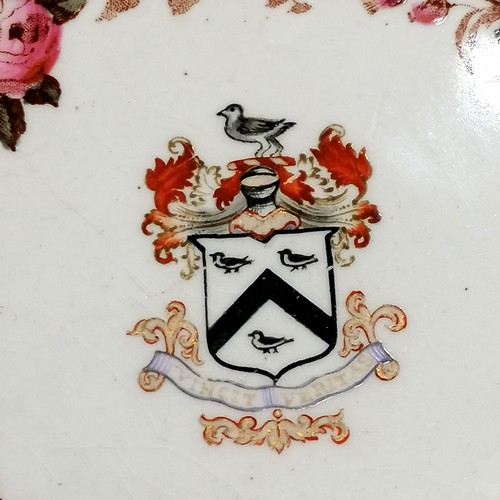 65 - 1911 Royal Worcester 9 plates with Sir Eyre Coote : West Park armourial crests t/w 2 x J.C. & Sons p... 