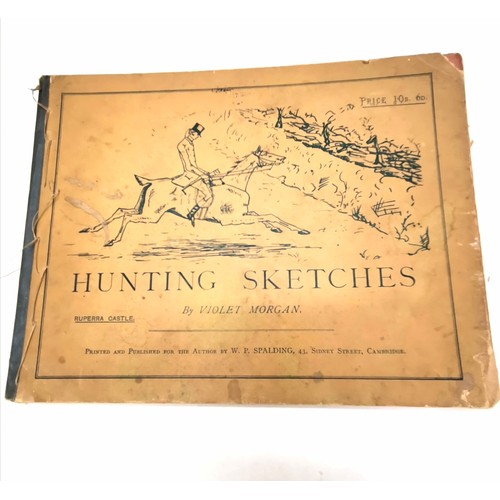 74 - Qty of books inc Hunting Sketches by Violet Morgan & Beeton's everyday gardening t/w autograph book ... 