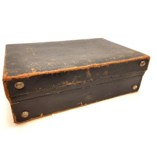 108 - Fitted vanity case with silk lining & with key by William Whiteley Ltd, Westbourne Grove containing ... 