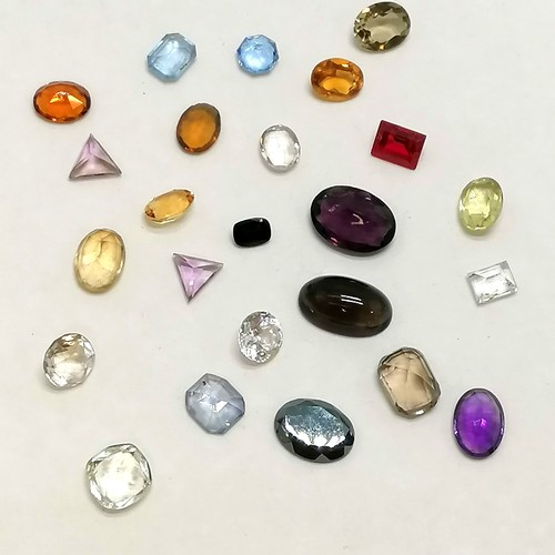 284 - Qty of loose stones - 117 carats total weight