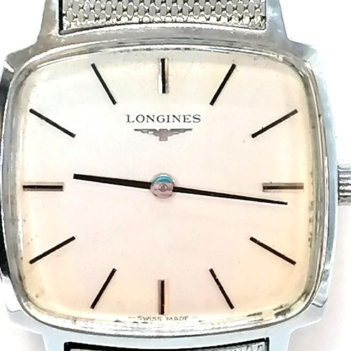 301 - Gents Longines stainless steel wristwatch manual wind, circa 1973, with stainless steel Longines Str... 