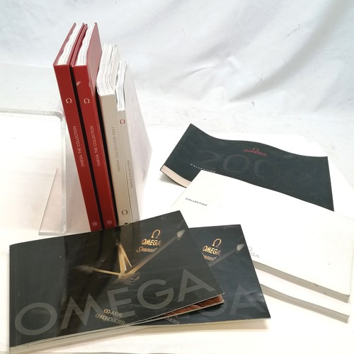 302 - 8 x Omega dealership catalogues