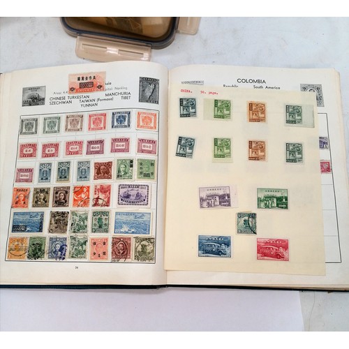 383 - Collection of stamps inc albums & some Chinese stamps