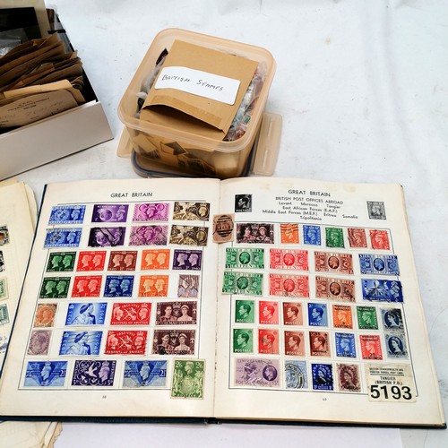 383 - Collection of stamps inc albums & some Chinese stamps