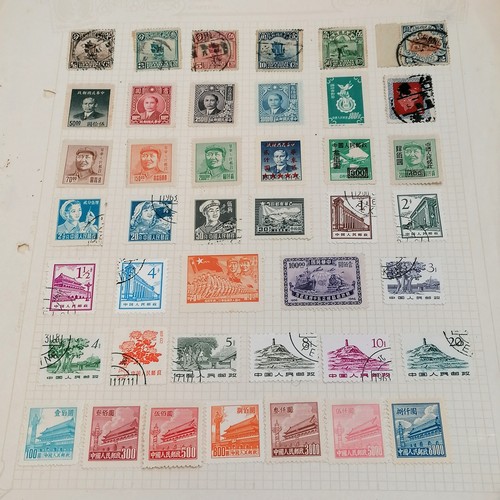 383 - Collection of stamps inc albums & some Chinese stamps