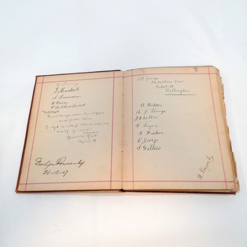 391 - c.1906+ autograph / sketch book with references to New Zealand + sketches relating to Prehistoric ti... 